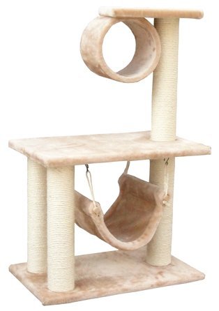 small cat tree with hammock